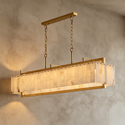 Hexa Alabaster Chandelier