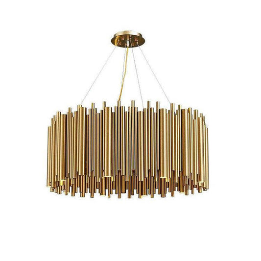 Denise Bobon Stainless Steel Chandelier