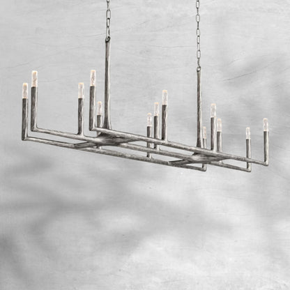 Thalen Forged Linear Chandelier 54" 72" 96"