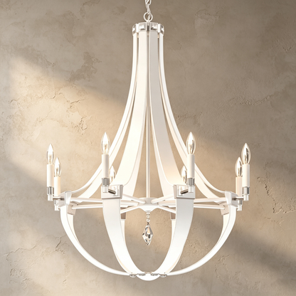 Crystal Empire Chandelier 30"