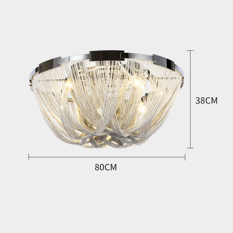 Denise Glenn Aluminum Chain Tassel Ceiling Light