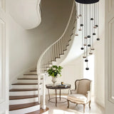 Glass Raindrop Foyer & Staircase Chandelier