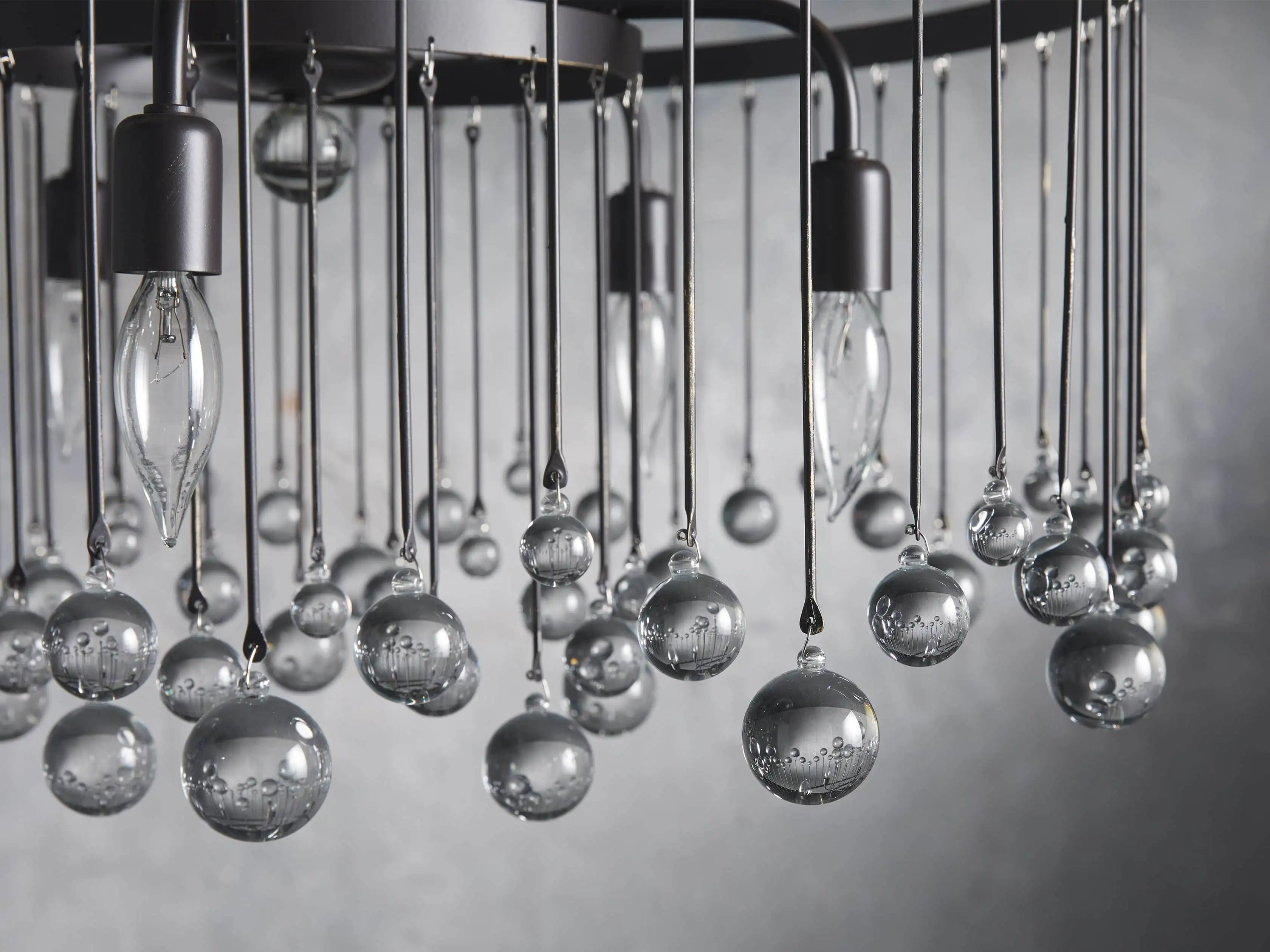 Aubrey Crystal Ball 2 Tier Chandelier