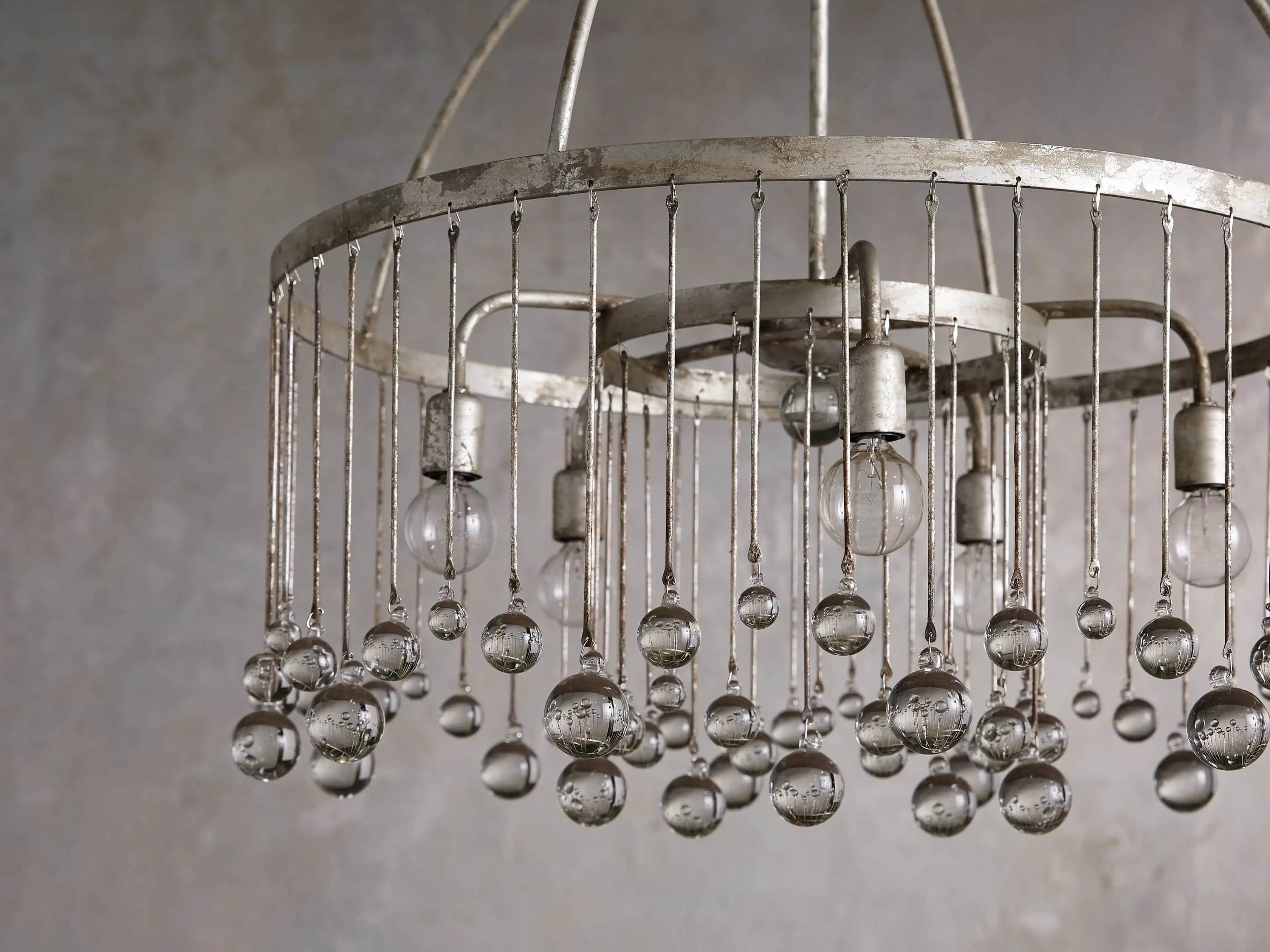 Aubrey Crystal Ball Round Chandelier 5 Light / 8 Light