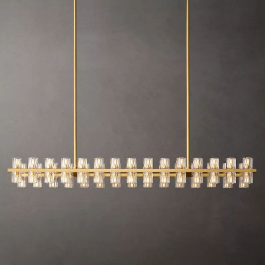 Aka Wine-glass Rectangular Chandelier 54" - thebelacan