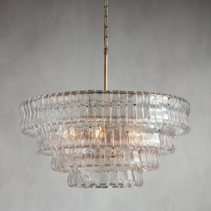 Amor 4-Tier Glass Round Chandelier 36" - jchandelier