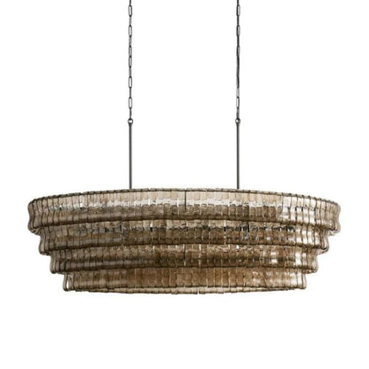 Denise Ghiaccio Oval Chandelier