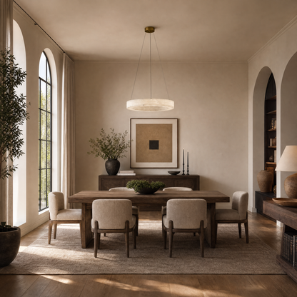 Kelen Modern Round Alabaster Chandelier