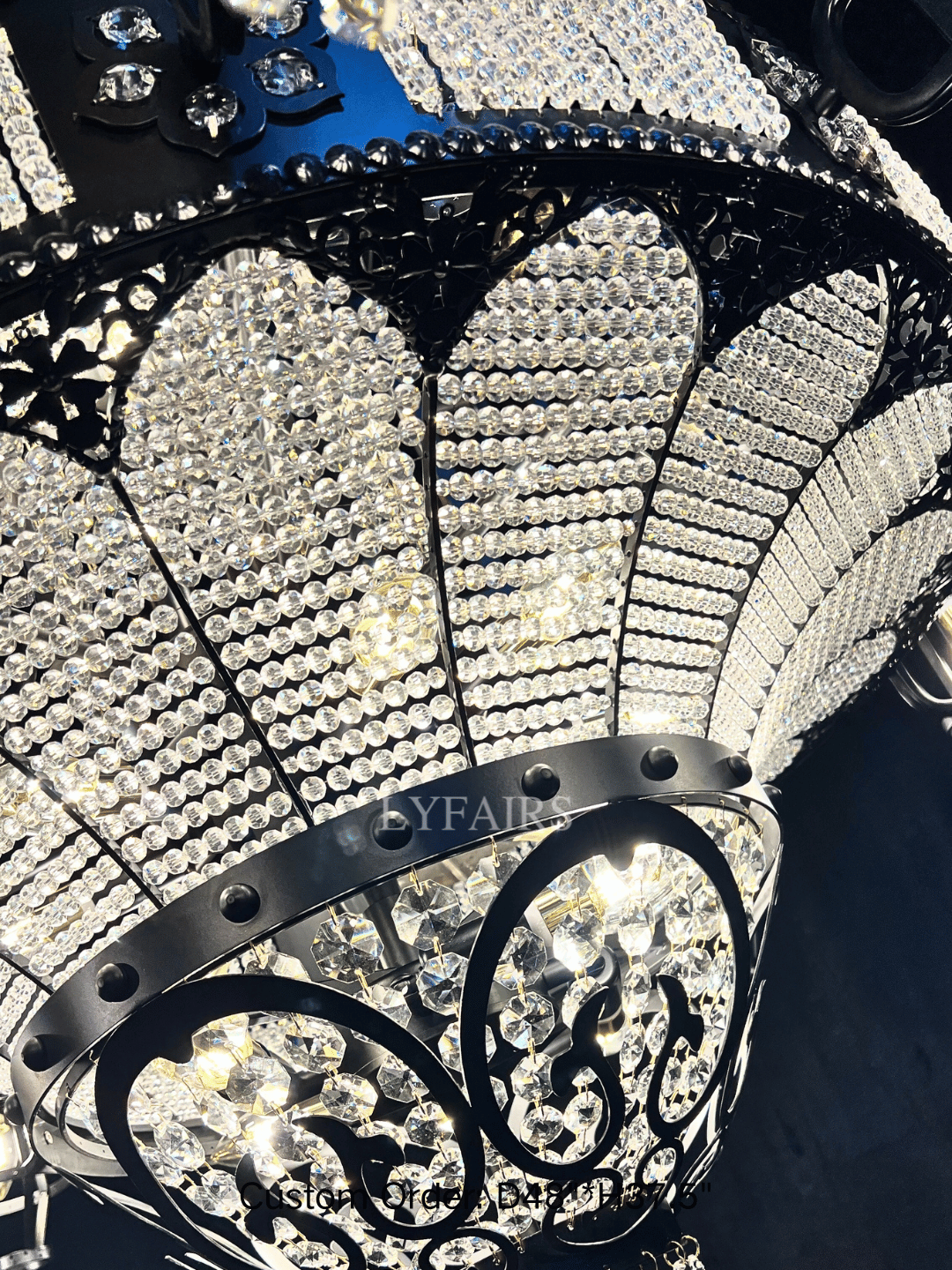 Arabian Nights Ornate Elegance Chandelier for High-ceiling