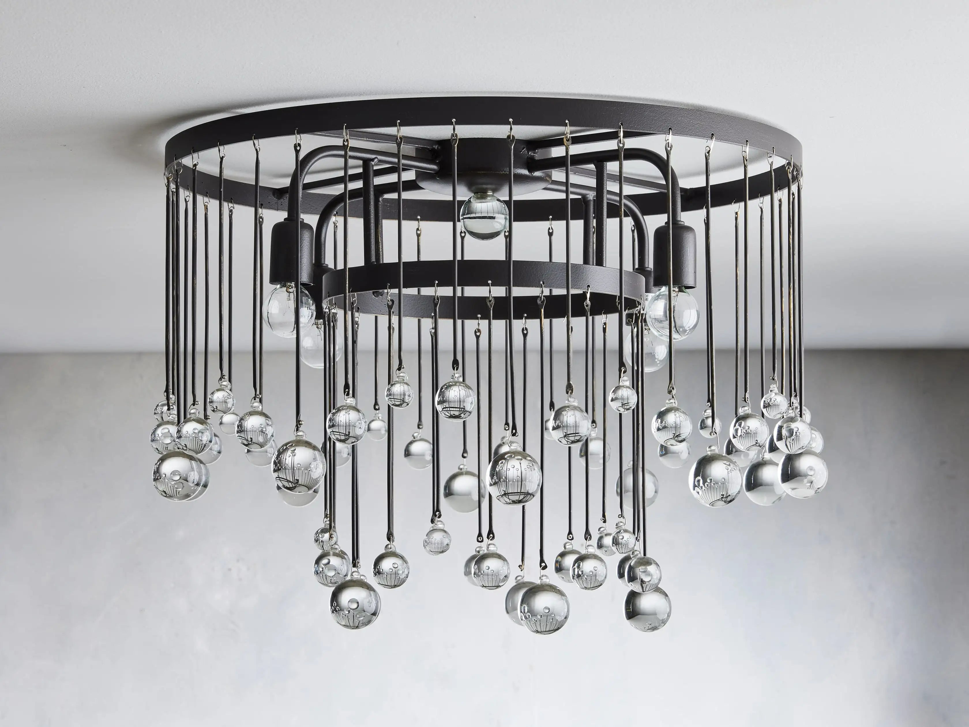 Aubrey Crystal Ball Flushmount