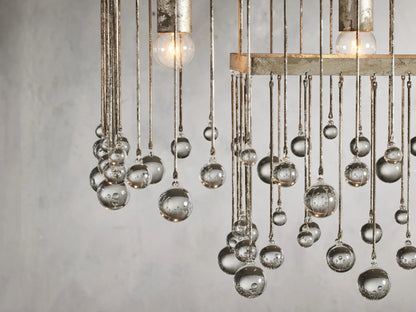 Aubrey Crystal Ball Rectangular Chandelier