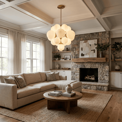 Aurelia Alabaster Cluster Chandelier