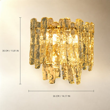 Aureline Murano Textured Glass Wall Sconce