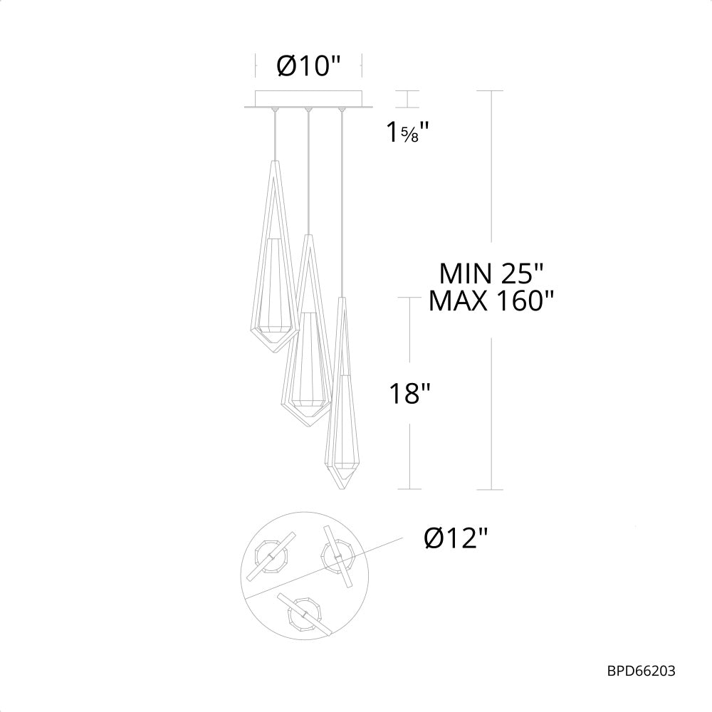 Devotee Pendant 3 Light