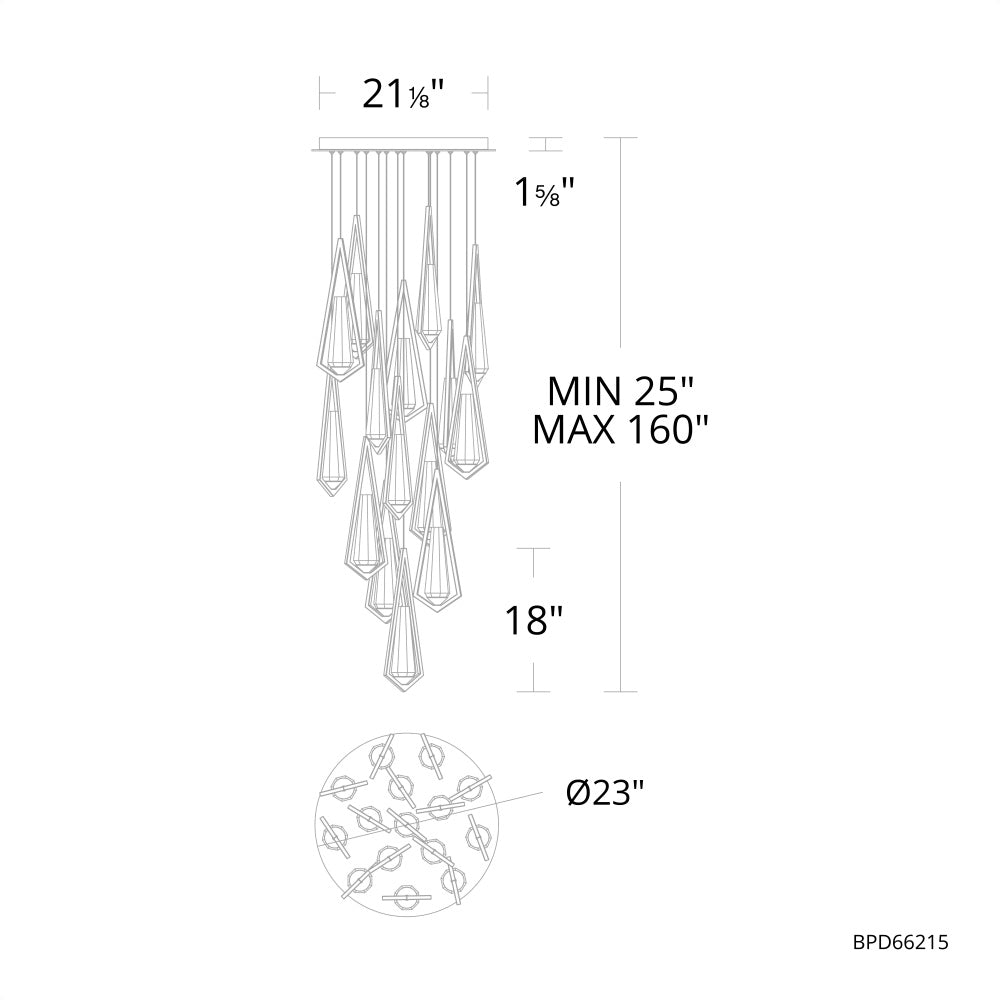 Devotee Round Chandelier 14 Light