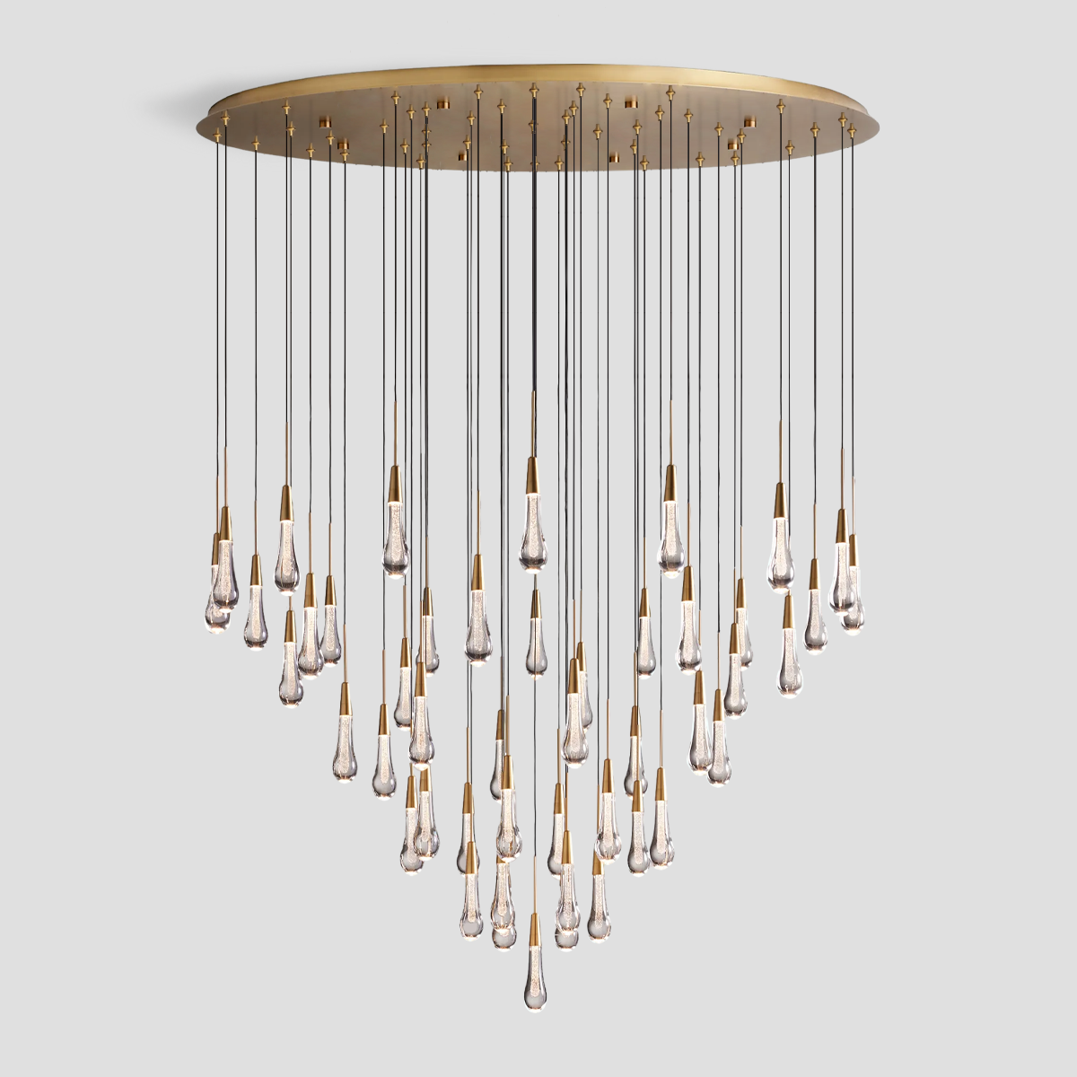 Soltaire Round Chandelier 17'' 24'' 36'' 40'' 58''D