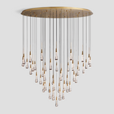 Soltaire Round Chandelier 17'' 24'' 36'' 40'' 58''D