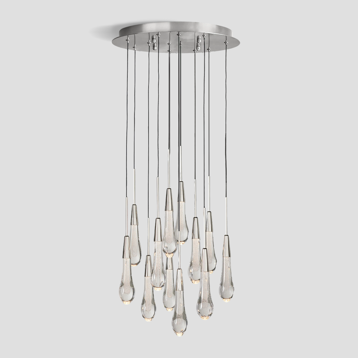 Soltaire Round Chandelier 17'' 24'' 36'' 40'' 58''D