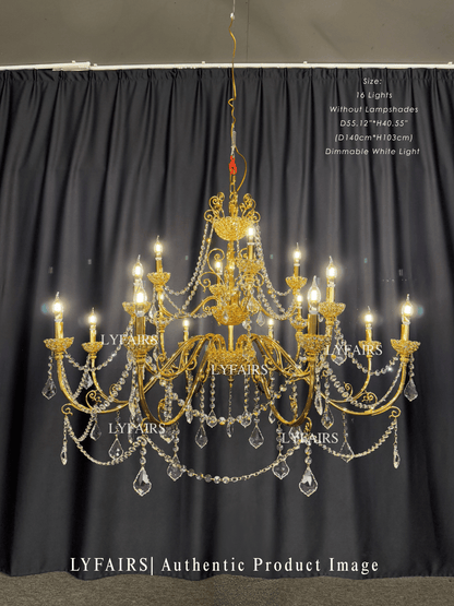 Baroque Revival Crystal Chandelier with Jewelry-Level Craft and Crystals
