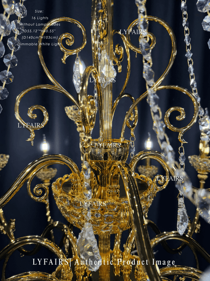 Baroque Revival Crystal Chandelier with Jewelry-Level Craft and Crystals