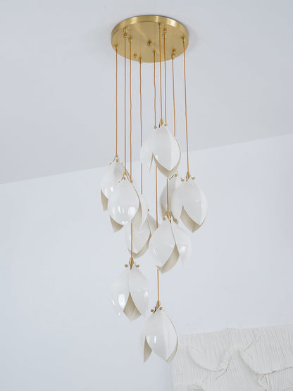 Galaxy Celeste Flora Crystal Spiral Chandelier