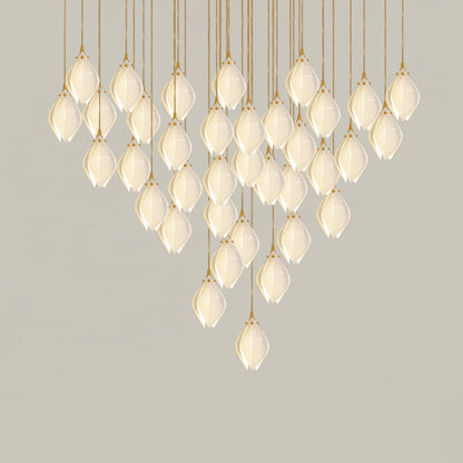Galaxy Celeste Flora Crystal Spiral Chandelier