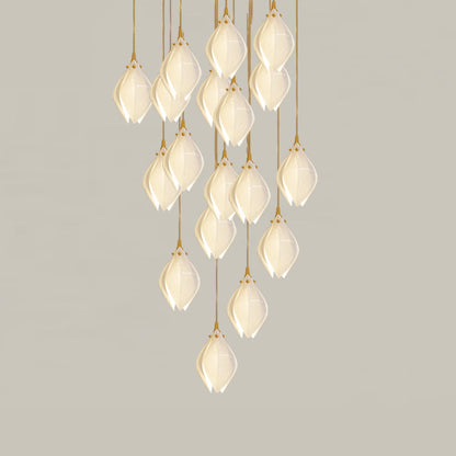 Galaxy Celeste Flora Crystal Spiral Chandelier