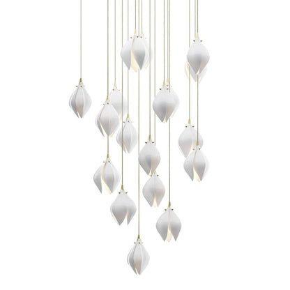 Galaxy Celeste Flora Crystal Spiral Chandelier