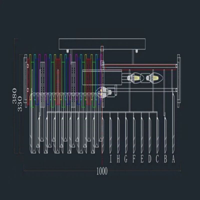 Glacia Flush Mount Chandelier for bedroom/living room