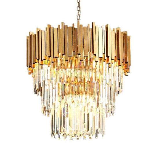 Denise Bobon Antoine Crystal Round Chandelier