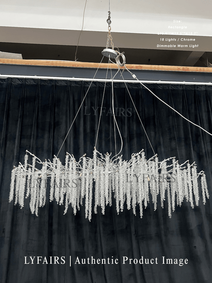 Branch Style Ceiling Light Crystal Icicle Chandelier