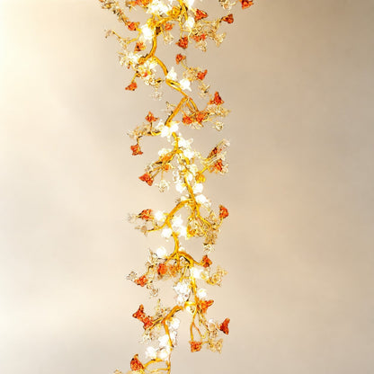 Brass Maple Branch Chandelier