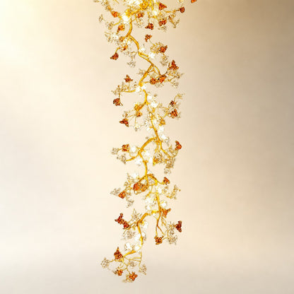 Brass Maple Branch Chandelier