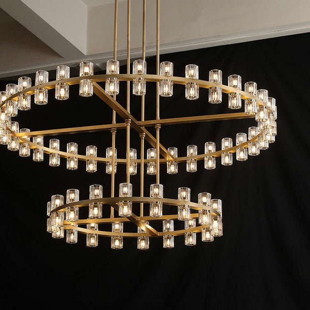 Arcachon Crystal 2-Tier Round Chandelier 60“