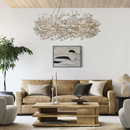 Fiore Crown Chandelier 39" 48" 60"