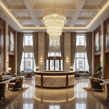 Cascada Spiral Clear Chandelier