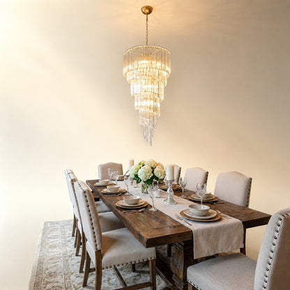 Cascada Spiral Clear Chandelier