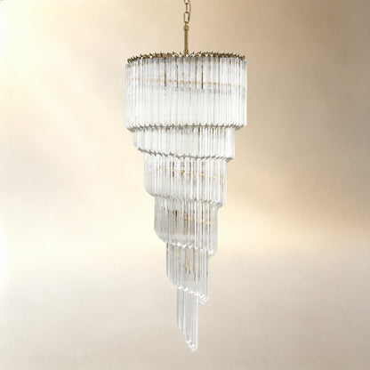 Cascada Spiral Clear Chandelier