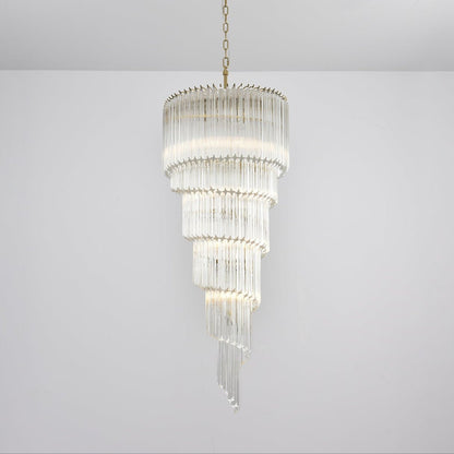 Cascada Spiral Clear Chandelier