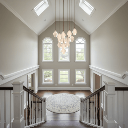 Galaxy Celeste Flora Crystal Spiral Chandelier