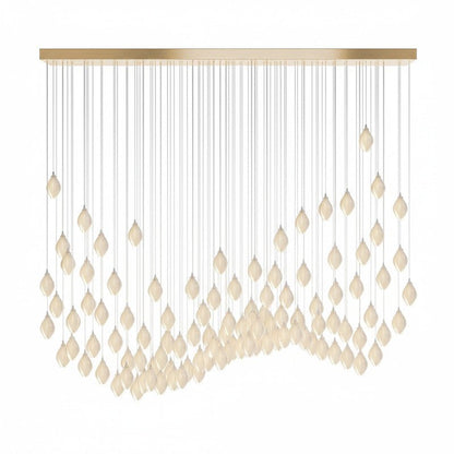 Galaxy Celeste Flora Crystal Spiral Chandelier