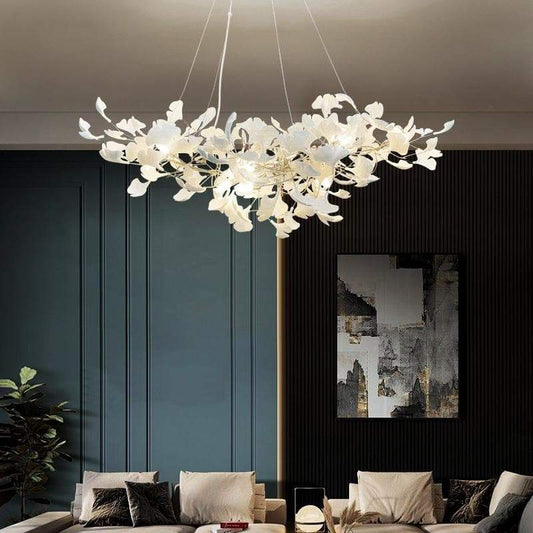 Denise Ceramic Ginkgo Ceramic Chandelier