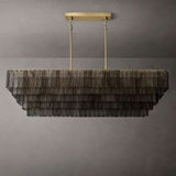 Cuailhfer Smoke Rectangle Chandelier 77"