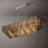 Cuailhfer Smoke Rectangle Chandelier 77"