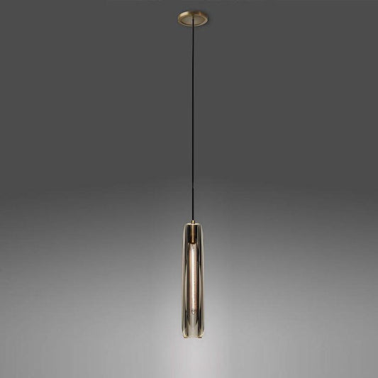 Denise Crystal Pendant Smoke Shad Pendant Light For Dinner Room