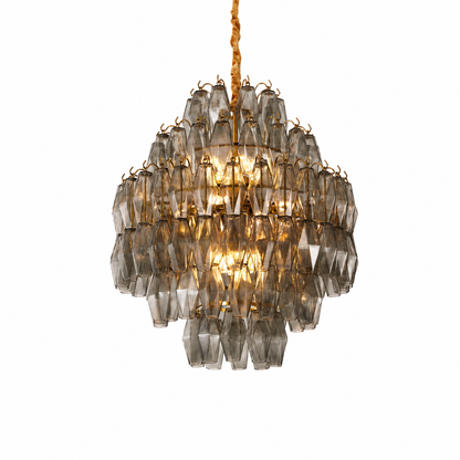 Living/Dining Room Chandelier – Artisan Murano Style Virelle Cascade