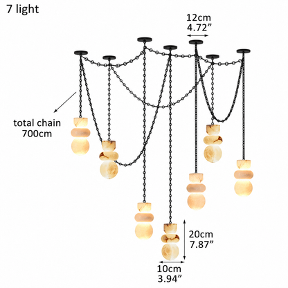 Living Room Chandelier – Sculptural Modern Aurelia
