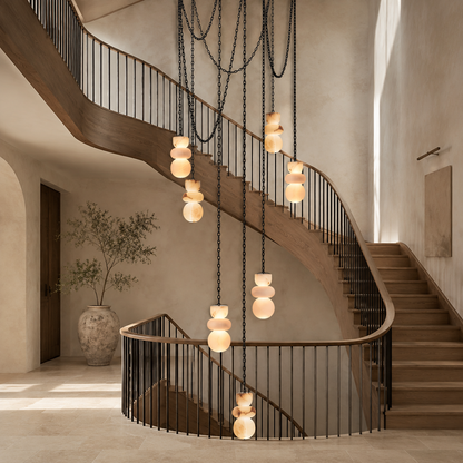 Living Room Chandelier – Sculptural Modern Aurelia