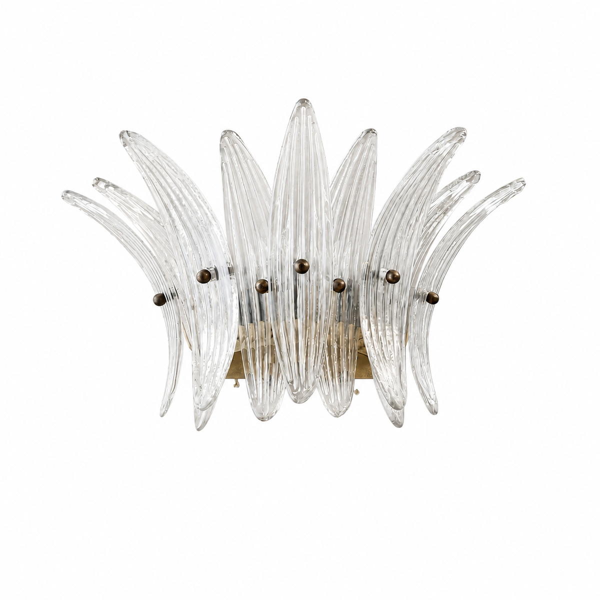 Living Room Wall Sconce | Sculptural Floral Glass Style | Celestia