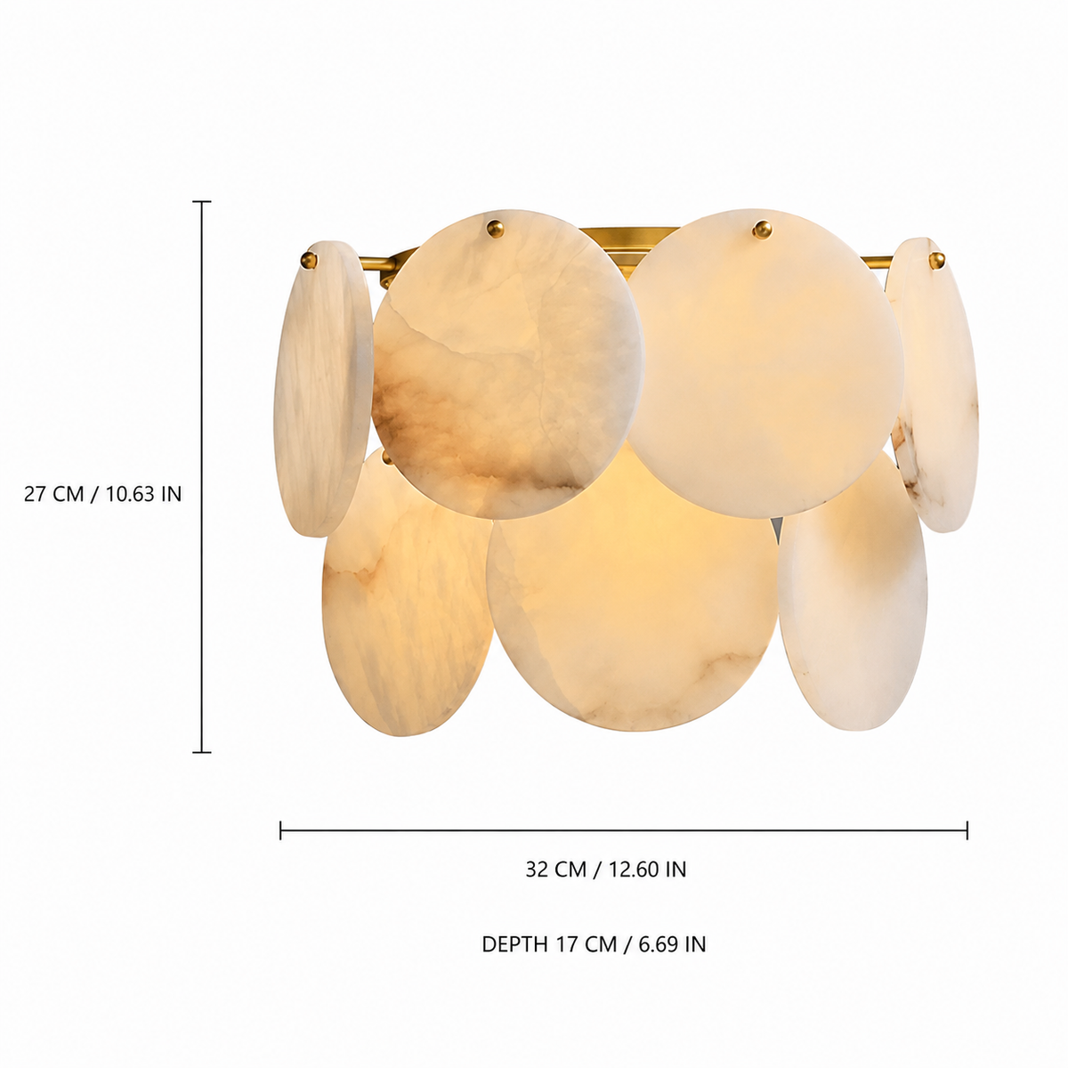 Living Room Wall Sconce | French Art Deco Spanish Alabaster | Solara